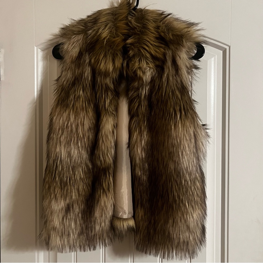 Small feaux fur vest